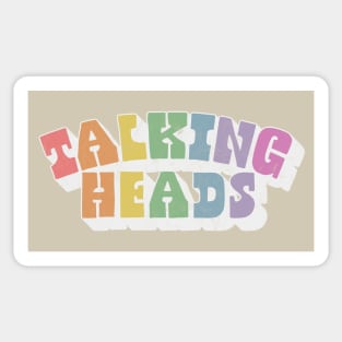 Talking Heads / Retro Style Fan Art Design Sticker